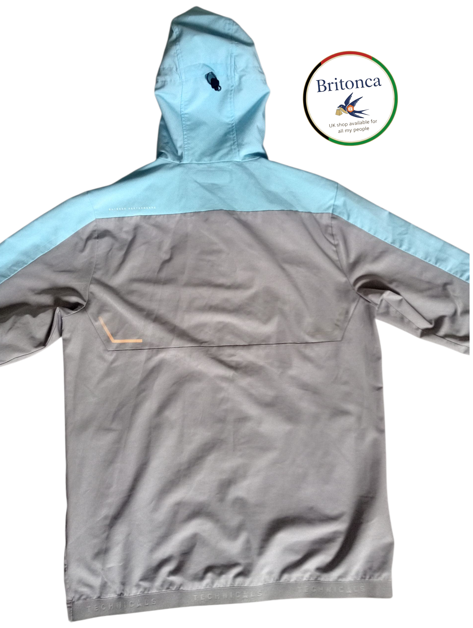 Grey & Blue Tracksuit with Rainproof Jacket