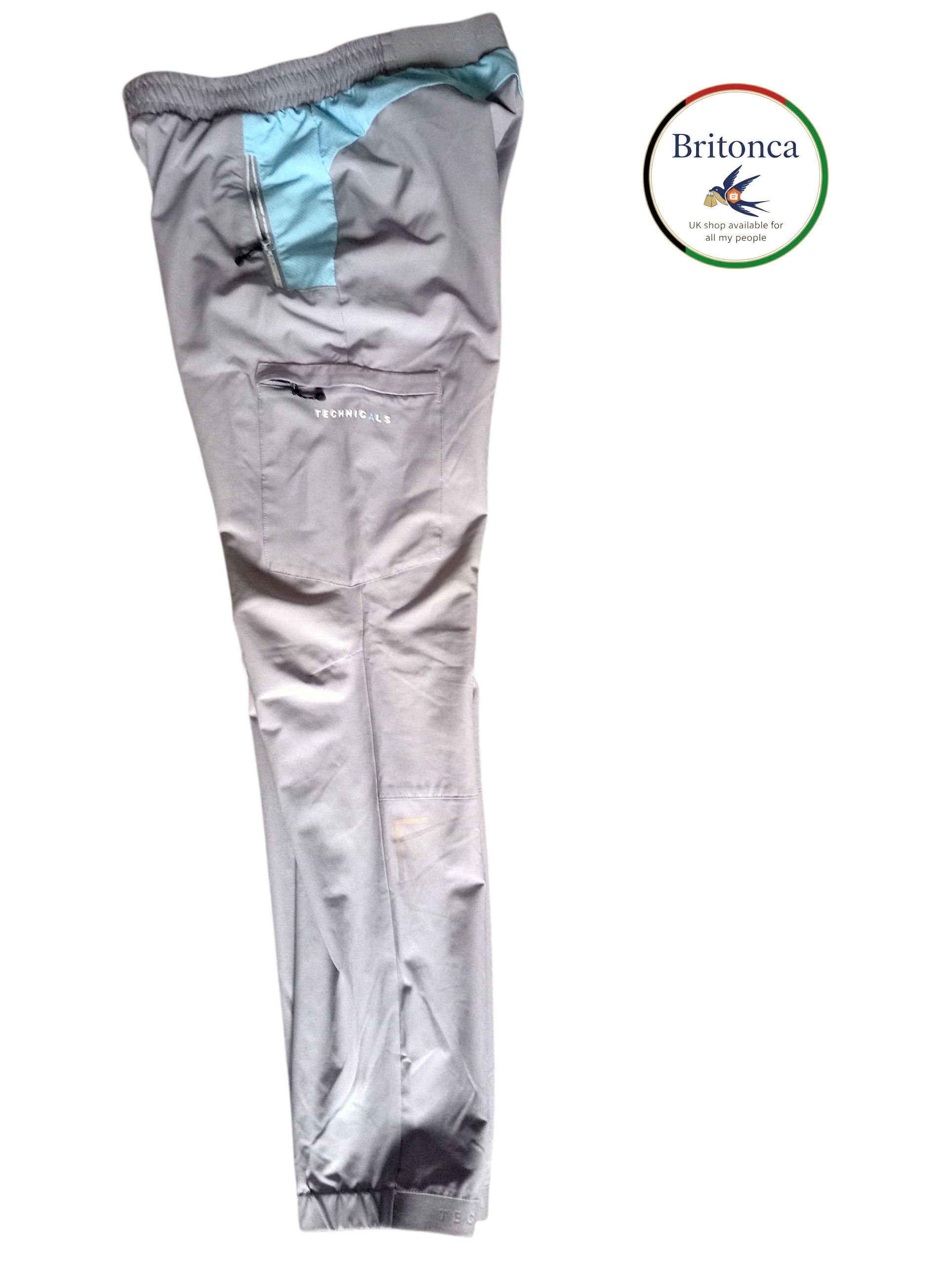 Grey & Blue Tracksuit with Rainproof Jacket